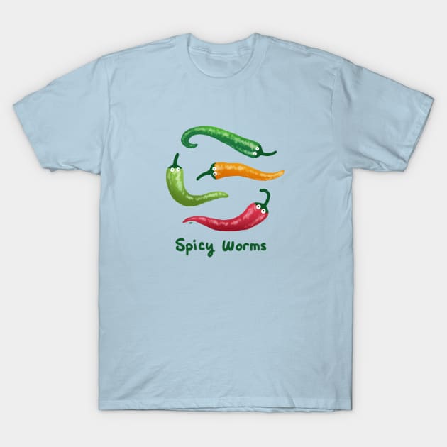 Spicy Worms T-Shirt by lupi